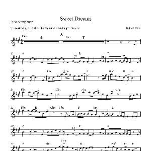 萨克斯谱 | Sweet Dreams 中音萨克斯