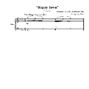 Happy Town 钢琴谱