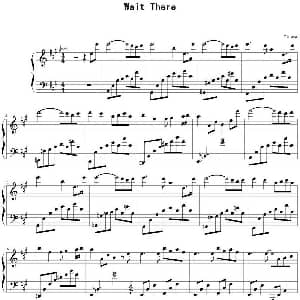 Wait There 钢琴谱 Yiruma