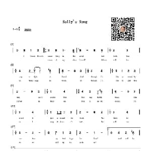 Sally's Song_外国歌谱_词曲: Kevin Riepl