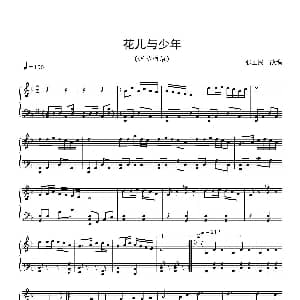花儿与少年 钢琴谱 改编 改编
