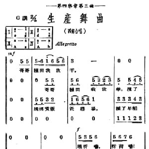生产舞曲_合唱歌谱_词曲:夏白