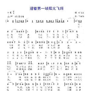 迎着第一缕阳光飞翔_歌曲简谱_词曲:叶连军 鲁新华