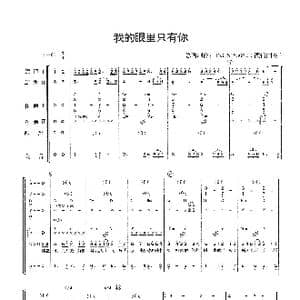 我的眼里只有你_歌曲简谱