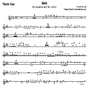 萨克斯谱 | Who 次中音萨克斯