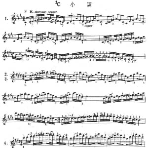 小提琴谱 | #c小调