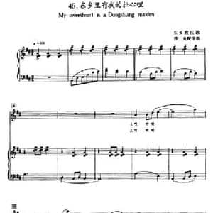 东乡里有我的扯心哩_民歌简谱_词曲: 东乡族民歌 莎光配伴奏