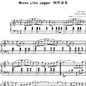 Moves Like Jagger 钢琴谱