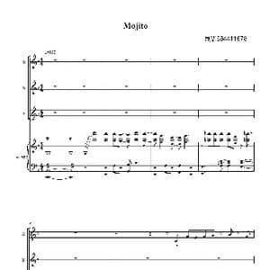 Mojito女声三部合唱谱_歌曲简谱