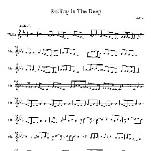 小提琴谱 | Rolling In The Deep Adele