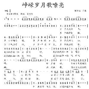 峥嵘岁月歌嘹亮_歌曲简谱_词曲:吴钟文 吴钟文
