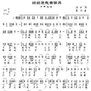 妈妈送我去当兵_歌曲简谱_词曲:刘伟 景治