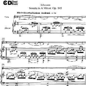 小提琴谱 | Violin Sonata in A minor Op.105 小提琴 钢琴伴奏