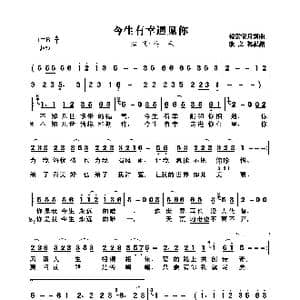 今生有幸遇见你_歌曲简谱_词曲:轻云望月 轻云望月