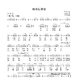 明月挂夜空_歌曲简谱_词曲:陈祥玲 张廷新