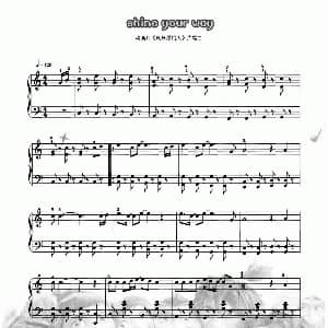 shine your way 钢琴谱