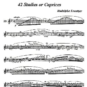 小提琴谱 | 42首练习曲或隨想曲之23 克莱采尔