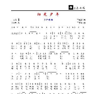 阳光少年_歌谱投稿_词曲:王成荣 王聚宝