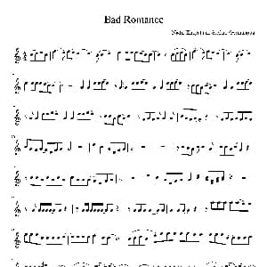小提琴谱 | Bad romance