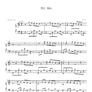 THE SEA. 钢琴谱 蓝雪影