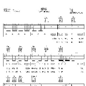 暧昧 吉他谱 侯湘婷 姚谦 陈小霞曲 阿潘音乐工场