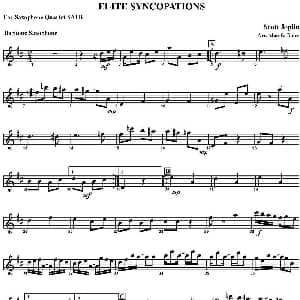 萨克斯谱 | ELITE SYNCOPATIONS 四重奏 上低音萨克斯分谱