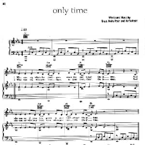 ONLY TIME _外国歌谱