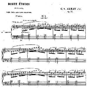 Etude No. 1 钢琴谱