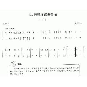 口琴谱 | 胸戴红花更美丽 二重奏 沈祖望