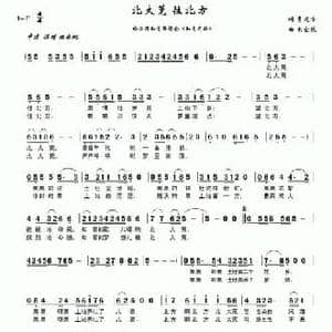 北大荒 往北方_民歌简谱_词曲:李建方 米宜依