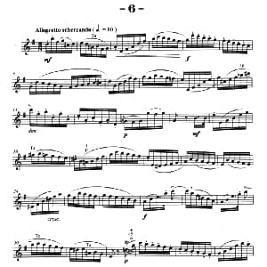 萨克斯谱 | 菲林萨克斯管练习曲 6 弗朗茨 威廉 费林原曲 李志远改编