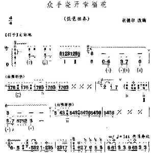 琵琶谱 | 众手浇开幸福花 胡锦华改编