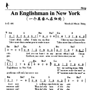 An Englishman in New York_外国歌谱