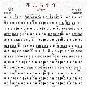 花儿与少年_歌曲简谱_词曲: 高金全编曲