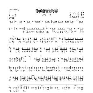 你的泪我的罪_歌曲简谱_词曲:贺灵安 蒋婴