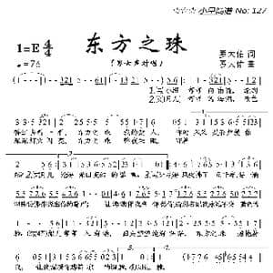 东方之珠_歌曲简谱_词曲:罗大佑 罗大佑