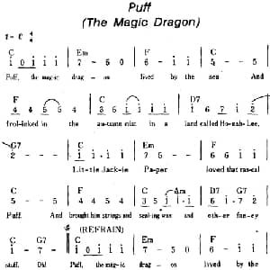 Puff 美国 _外国歌谱