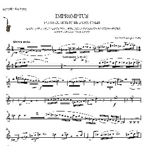 萨克斯谱 | IMPROMTUS 上低音萨克斯分谱
