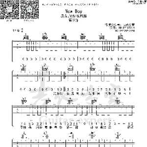 new boy_歌曲简谱