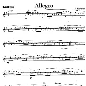 萨克斯谱 | Allegro M Marchesi