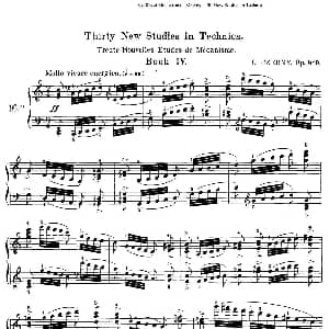 Czerny 30 New Studies 16 钢琴谱 Czerny