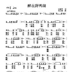 醉在野鸭湖_民歌简谱_词曲:何丽华 林文彬