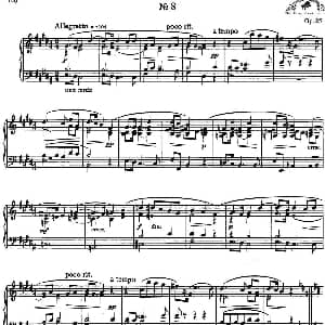 9首玛祖卡舞曲 Op.25 钢琴谱 亚力山大 斯克里亚宾