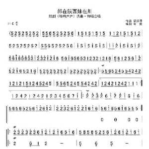 郎在陕西妹在川_民歌简谱