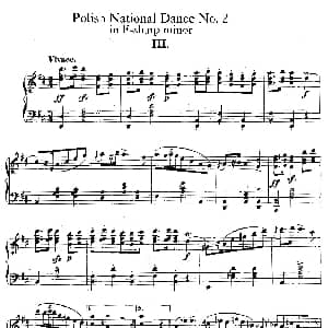 Five Polish National Dance Op.3 钢琴谱 泽维尔 沙温卡