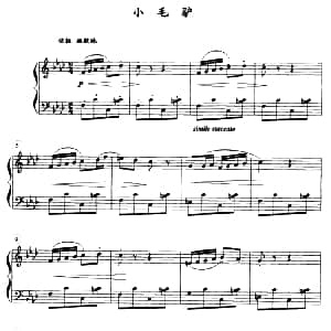 小毛驴 钢琴谱 薛小明