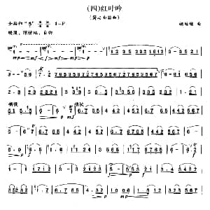 红叶吟 箫与曲笛 胡结续