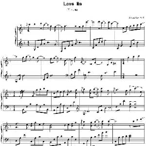 Love Me 钢琴谱 Yiruma曲 SilverRay制谱