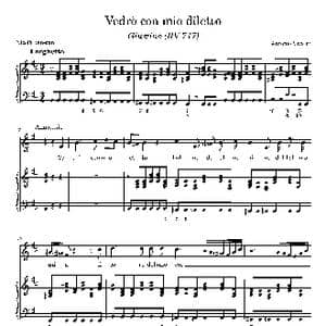 Vedrò con mio diletto 正谱_歌谱投稿_词曲:Nicolò Beregan Antonio Lucio Vivaldi
