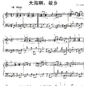 手风琴谱 | 大海啊 故乡 王立平